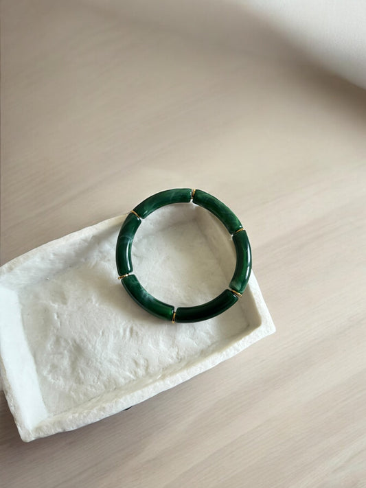 Bracelet moyen Luna Vert Nacré