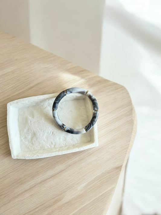 Bracelet moyen Luna Gris Nacré